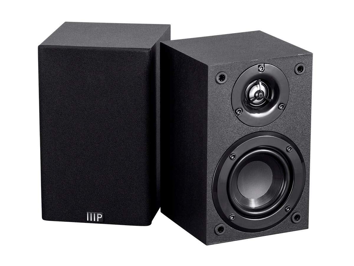 Monoprice Premium 5.1.2 Channel Immersive Home Theater System - With 8 Inch 200 Watt Subwoofer, Black