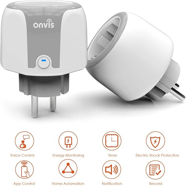 OVNIS Enchufe inteligente con wifi HomeKit enchufe inteligente con Siri Alexa Google Assistant enchufe inteligente para el hogar compatible con temporizador medicin de consumo de energa de 10 A