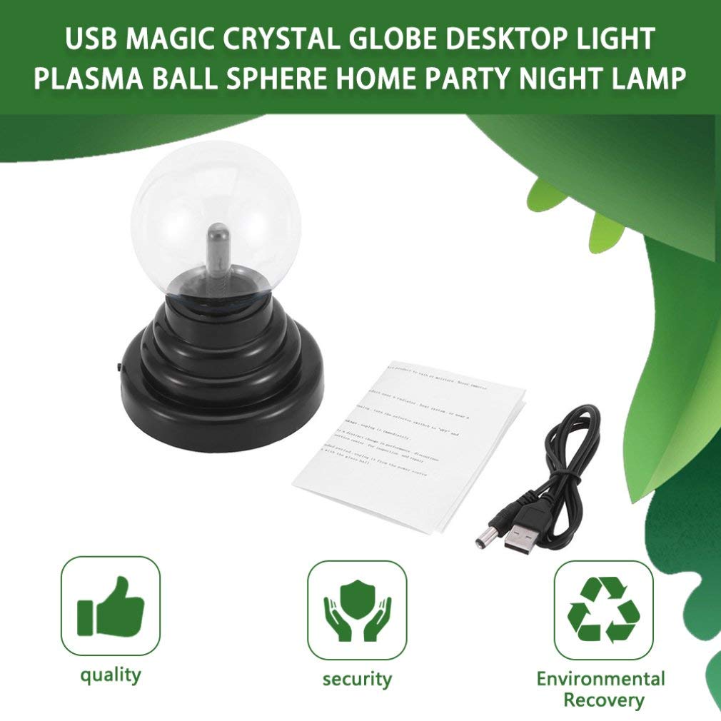 leoboone usb magic crystal globe luz de