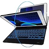 iPad Keyboard Case for iPad 2018 (6th Gen) - iPad 2017 (5th Gen) - iPad Pro 9.7 - iPad Air 2 & 1 - Thin & Light - 360 Rotatab