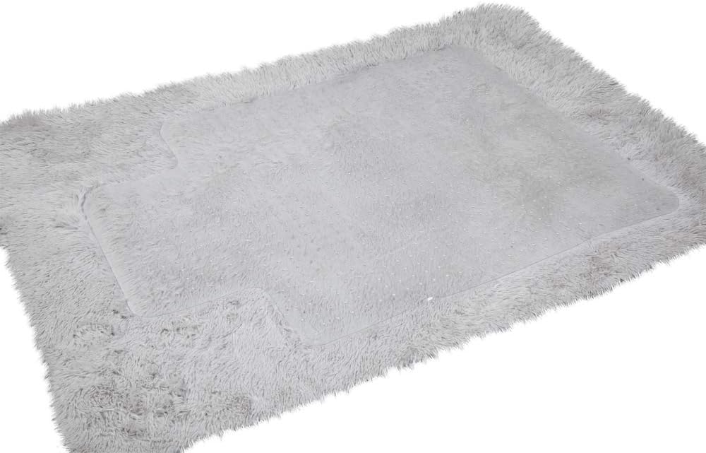 Goten PVC Protective Mat for Carpet Floor,Transparent Chair Mat with Lip,Home and Office Chair Pads,Size 36"x48": Furniture & Decor