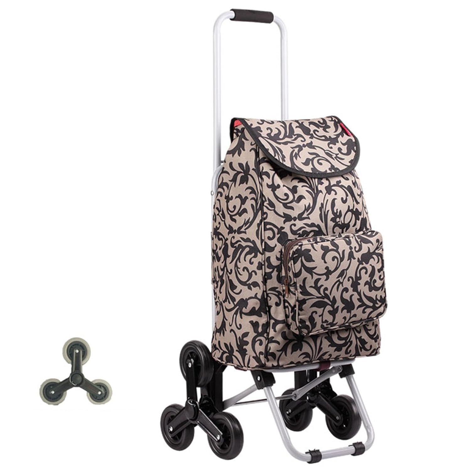 B079brm869３輪 花柄 Xinxikeji Xinxikeji ショッピングカート ショッピングキャリー 折りたたみ 軽量 保温バッグ贈り 階段登り 重い荷物も楽々移動 2輪 3輪 静音 防水 老人車 母の日 ギフト バーベキュー ピクニック ショッピングキャリー 大人気定番商品 Rumble Media