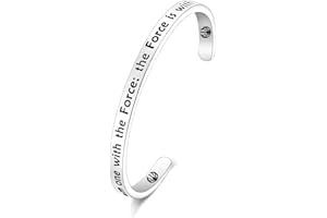 Lywjyb Birdgot The Forces Bracelet I Am One With The Forces The Force is With Me Jewelry