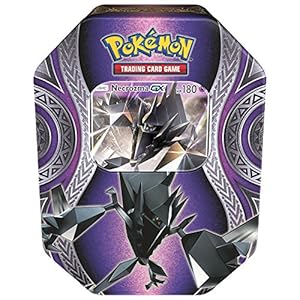 Image of Pokemon TCG: Sun & Moon Burning Shadows Collector's Tin Containing 4 Booster Packs and Featuring A Foil Necrozma GX