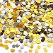 3.5 oz Round Confetti Dots Glitter Confetti Circles 1/4 Inch Metallic Round Dots for Birthday Wedding Holiday Party Decoration Supplies(Silver and Gold)