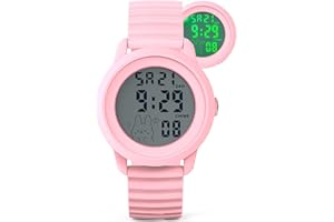 Edillas 1.57 Inch Kid Watch Digital for Teen Girls, Large Screen Sports Watch with Blacklight, Timer, Countdown, Waterproof, Soft Silicone Band, Date, Alarm Ideal Gift for Kids Students Ages 5-16