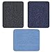 Iron On Denim Patches for Clothing Jeans 12 PCS, 3 Colors (4.9