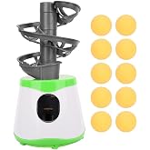 Automatic Tennis Launcher ABS Lightweight 10 Balls Serve Trainer | Table Tennis Ball Machine, Sequential Launching, Large Ball Exit, For Beginners Lovers