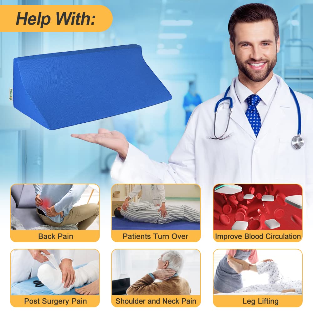 Blanket Lifter for Feet-Sheet Lifters for Foot of Bed Blanket Elevation Wedge Foot Cradle Tent Sleep Support Raiser Supplies Foam Block Toes Pain Leg Knee Ankle Post Surgery Recovery