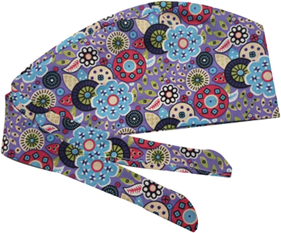Scrub Cap,Tuuu Cotton Scrub Hat Surgical Caps for Doctor and Nurse,Breathable Bouffant Scrub Cap,Surgical Bouffant Cap, Bandana Cap