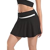 Velupalone Women's Flowy Pleated Sports Skirt High Waisted Tennis Athletic Golf Skort Summer Activewear Pickleball Casual