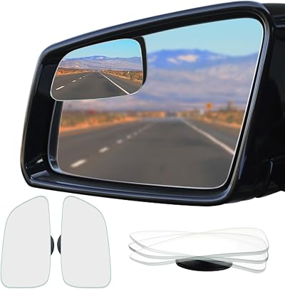 Ampper Large Frameless Blind Spot Mirrors Pack of 2 - 2.72 x 1.69 in