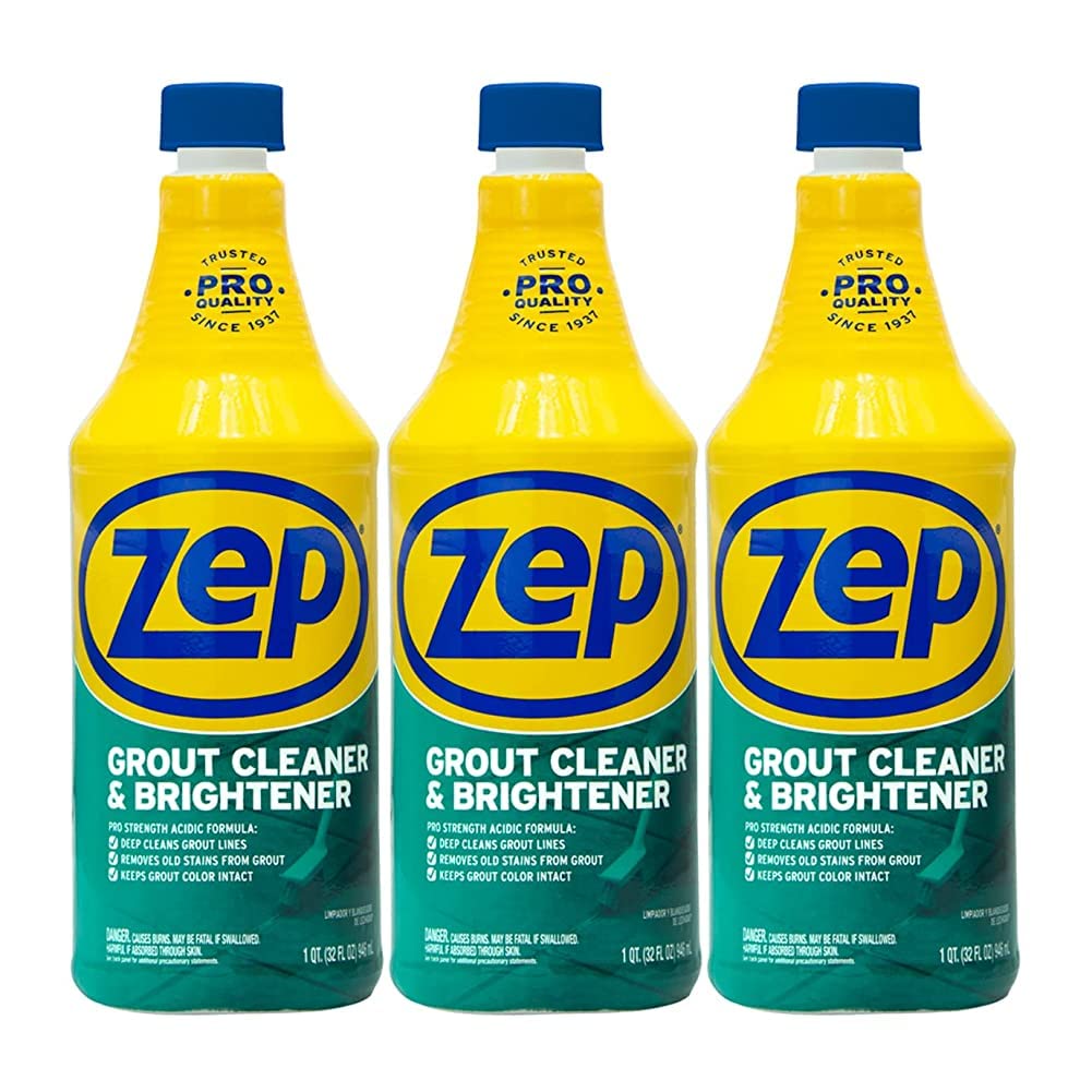 Zep Grout Cleaner and Brightener - 32 oz (Pack of 3)