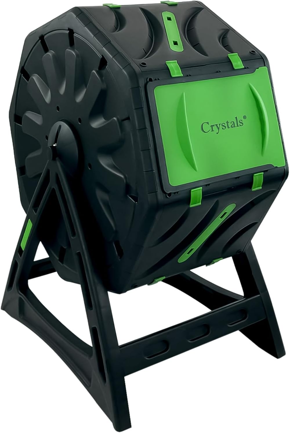 Crystals 65L Garden Compost Bin Rotating Tumbling Barrel with Holes