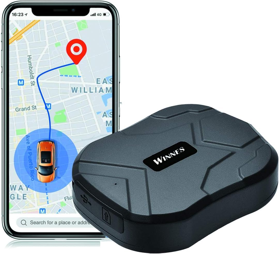 GPS Car Tracker Waterproof Vehicles Tracking Device Long Battery 90 Days Online Moving Tracking Strong Magnet Free-Installation GPS Locator for Cars Truck Boats Fleet TK905