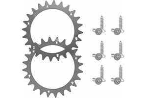 VRTYVEYBB Stainless Steel Robotic Lawnmower Spikes 205mm Robotic Mower Traction Improved Auxiliary Wheels Robotic Lawnmowers Wheel Spikes for Worx Plus S/M