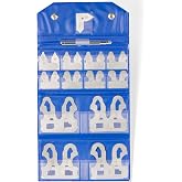 25-Piece Radius Gage Set 1/64''-1/2'' Gauges with Holder, 3602-5021 Radius Gauge Set