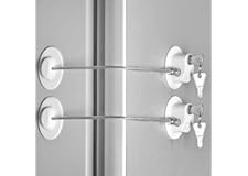 2 Pcs Fridge Lock, Refrigerator Lock for Children, Mini Fridge Locks for Kids, Freezer Lock, Used in Refrigerator Door, Cabin