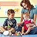 FOME Percussion Musical Egg, 12PCS Playful Plastic Maracas Egg Shakers Set Musical Egg Shakers Child Kids Instrument Toy with 6 2.2x1.6in