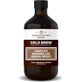 Chocolate Marshmallow Graham Smores Flavored Coffee Concentrate, Unsweetened Cold Brew &amp; Iced Coffee Distillate Liquid Java. Hand Crafted Concentrated 100% Arabica, Pure Coffee Bean Extract 8-Ounce Bottle