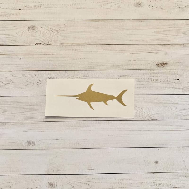 Swordfish Vinyl Stickers, Decal, Fish Decorations, Ocean