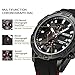 MEGIR Men's Quartz Wristwatch Luxury Fashion Chronograph Sport Business Gift for Male (Black)