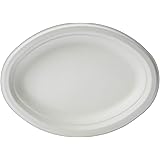 AmazonBasics Compostable Plates, 10" x 7.5", Pack of 500