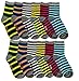 Differenttouch 12 Pairs Kids Boys Novelty Design Crew Socks