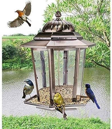 C Xka Wild Bird Feeder Hanging For Garden Yard Outside Decoration
