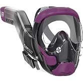 Seaview 180 V3 Full Face Snorkel Mask - Snorkeling Gear for Adults | Snorkel Mask Adult with 180 Panoramic Viewing and Up to 600% Easier Breathing- Patented Flowtech Air Intake