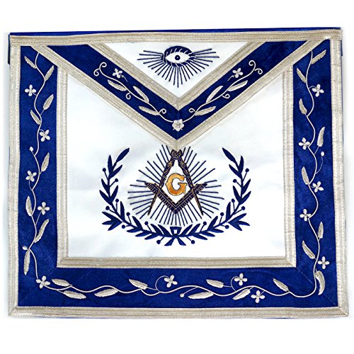 Masonic exchange blue and white master mason apron
