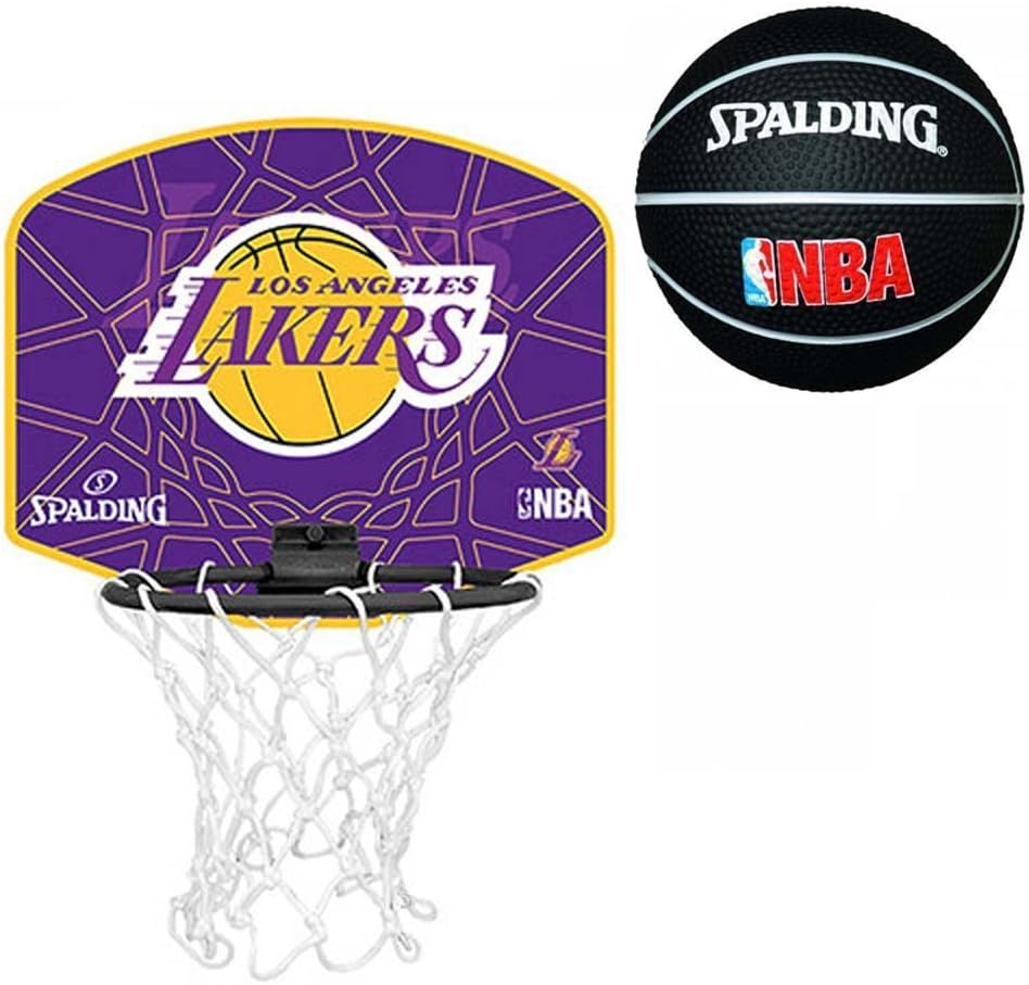Spalding - Mini Canasta La Lakers: Amazon.es: Deportes y aire libre