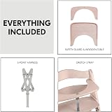 hauck Beta+ Whitewashed Wooden High Chair 6 Months to 90 kg with Wheels view 5