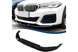 XPHAZZ G30 LCI Front Lip Compatible with BMW (2021-2023) 5-Series G30 Facelift with M-Sport Bumper ABS Gloss Black MP-Style