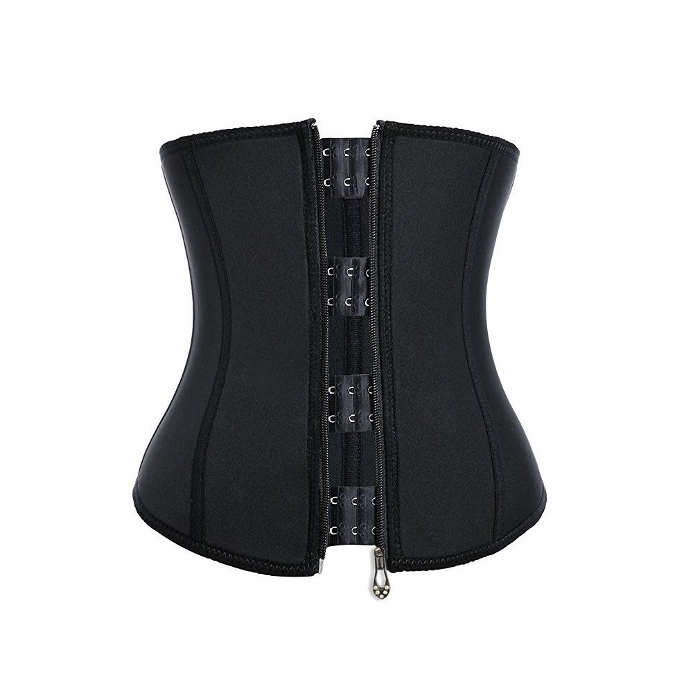 Women Waist Trainer,Women Hot Sweat Weight Loss Neoprene Workout Sauna Suit Corset Trimmer Belt Body Shaper Cincher With Zipper Slimming By Wishesport