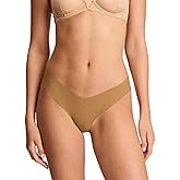 commando Classic Thong | Invisible Everyday Thong | No-Show Underwear Loved by Celebrities & Stylists | Raw-Cut Microfiber