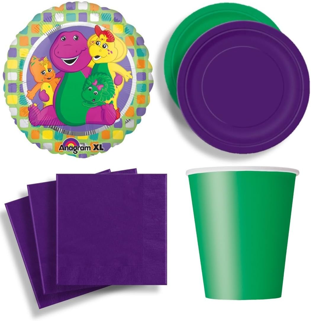 Amazon Com Barney Friends Birthday Party Supplies Set Plates