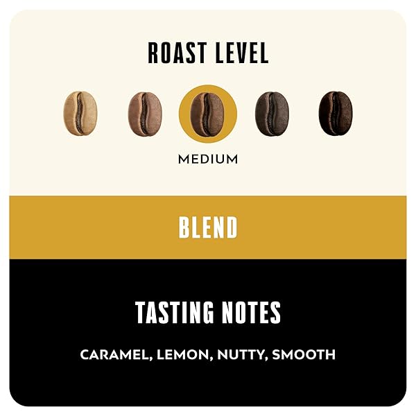 BLK & BOLD GROUND COFFEE, RISE & GRND PREMIUM MEDIUM ROAST, 100% ARABICA BEANS, 12 OZ BAG