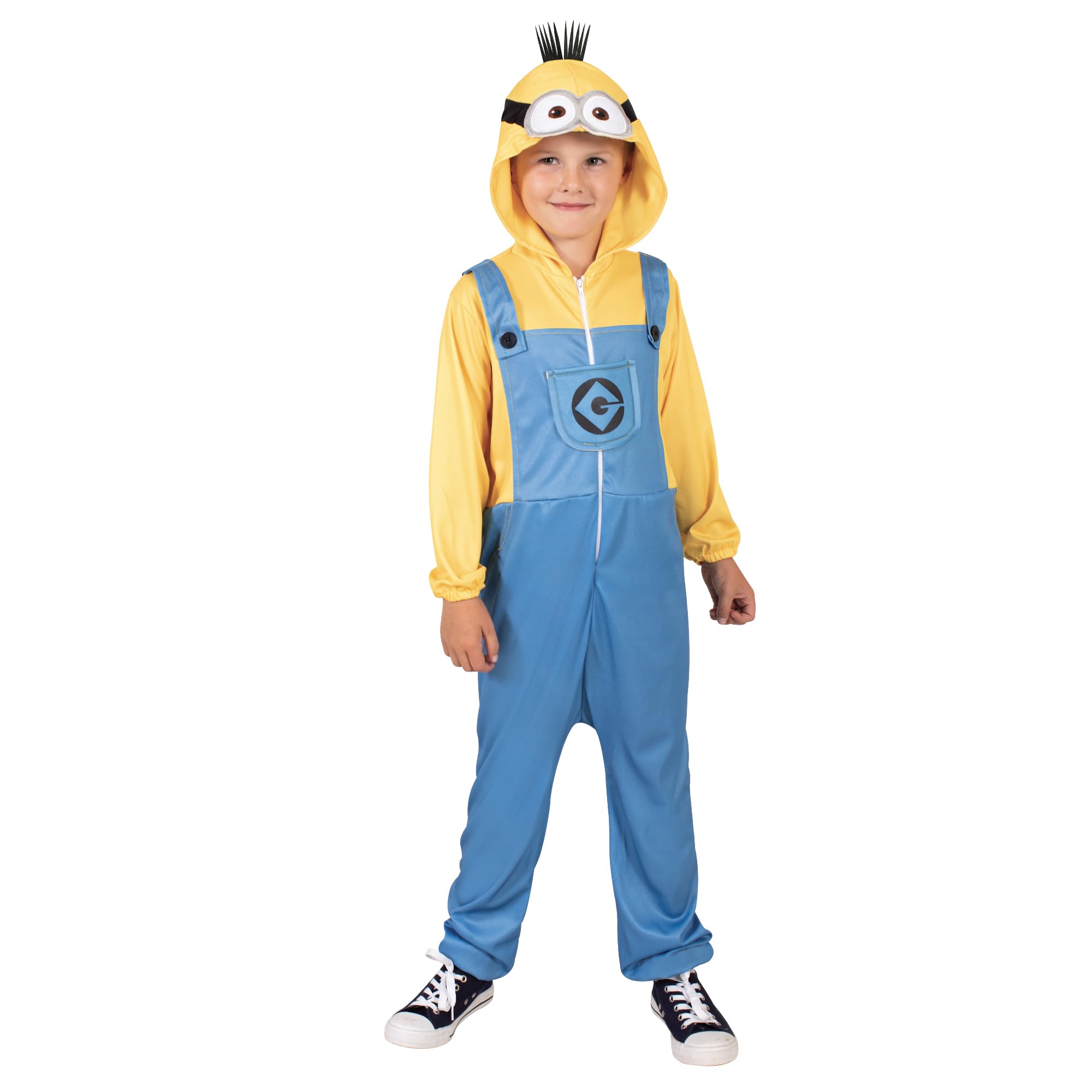 Rubies OfficialIllumination's Despicable Me 4, Minion Tim Child Onesie, Kids Fancy Dress, Size Medium Halloween