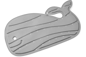 Skip Hop Non-Slip Baby Bath Mat, Moby, Grey