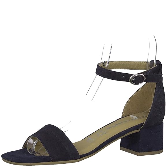 Tamaris 1-1-28240-22 Damen Sandaletten,Sommerschuh,Riemen,elegant,feminin,Leichter Absatz,Touch-IT