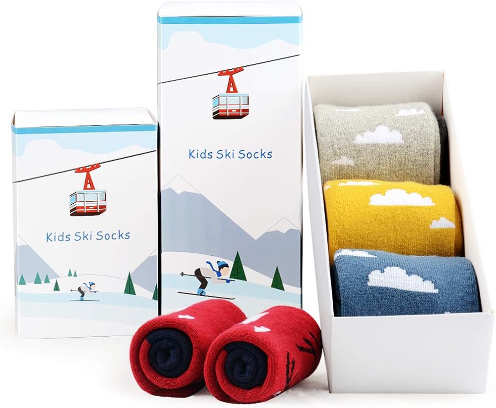 Ski Socks Kids Winter Warm Thermal Snow For Boys Girls(2pack /3pack): Clothing