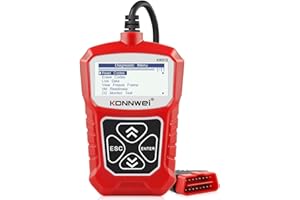 KONNWEI KW310 OBD2 Scanner Full OBDII Functions 10 Modes Automotive Engine Fault Code Reader Scan Tool for All 1996 and Newer Cars (Red)