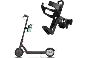 GYL Bike Water Bottle Holder 360 Degrees Rotation Black Cup Holder Drinking Bottle Holder Fit Bike Electric Scooter Mountain Bike Pramss Wheelchairs
