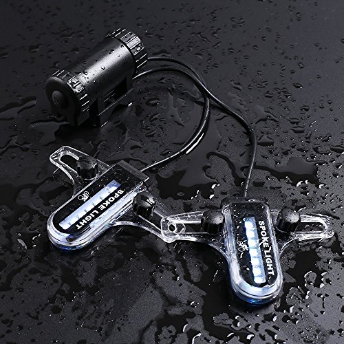 LEBOLIKE Waterproof Updated 14 Pcs Colorful LEDs Spoke Lights for Bicycle Wheel Spoke Decorations - (2pcs for 1 Tire)