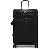 Kipling New Youri Spin Medium 4 Wheeled Rolling Luggage Black Noir