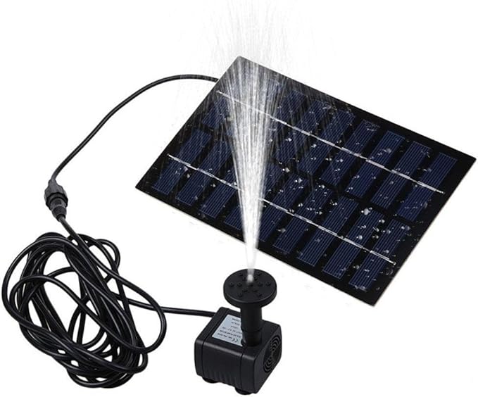 Pawaca Solar-Springbrunnenpumpe, 1,8 W, solarbetriebene Wasserpumpe