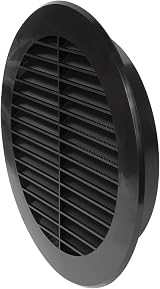 Repa Market 6 inch Plastic Vent Cover Round Soffit Exhaust Air Vent Grille