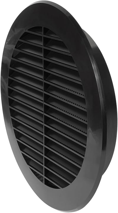 Repa Market 6 inch Plastic Vent Cover Round Soffit Exhaust Air Vent Grille