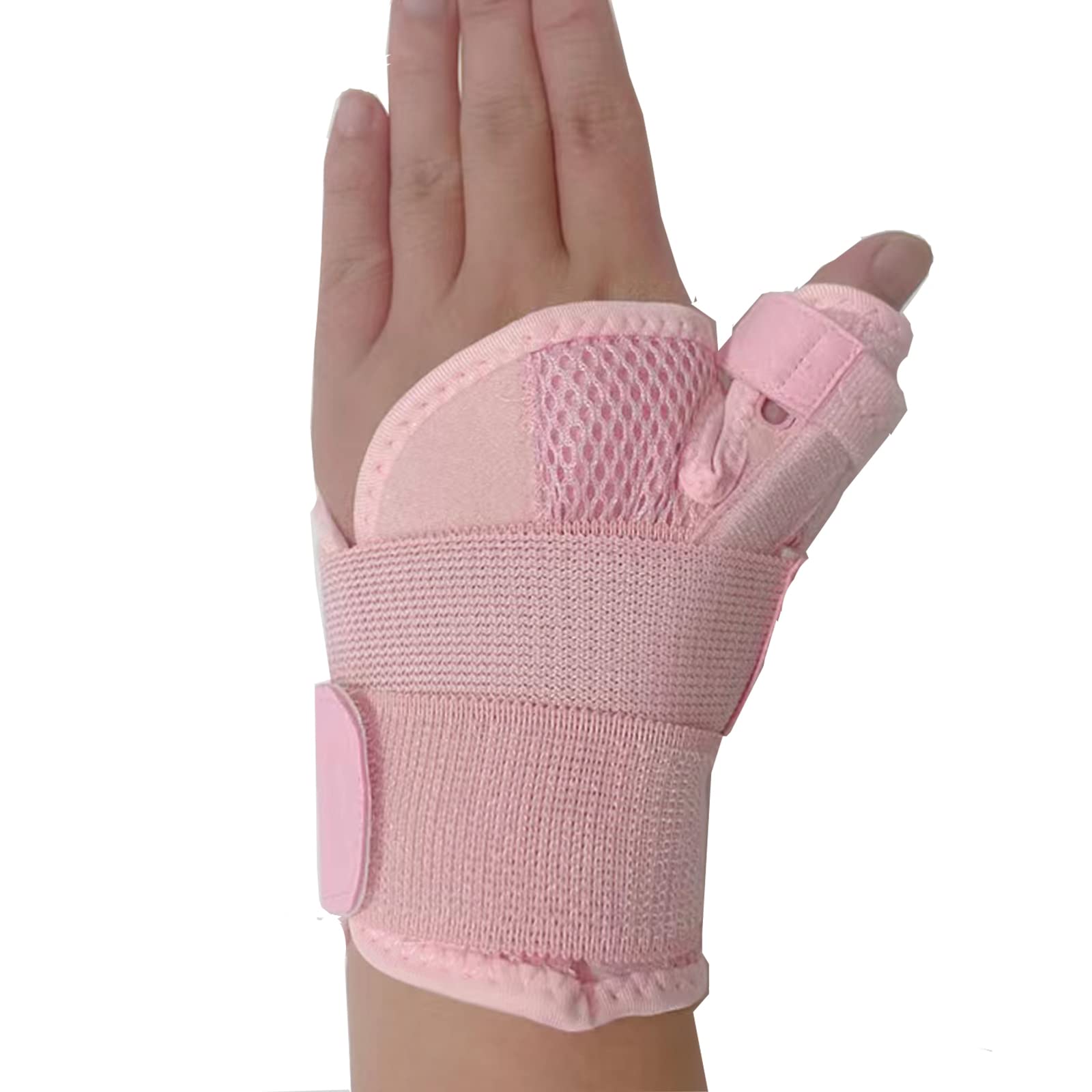 SONGQEE Wrist Thumb Support Splint Brace Hand Straps, Adjustable Sports Finger Guard for Carpal Tunnel Syndrome, Arthritis, Tendonitis, Sprains, Thumb Immobilizer 1 size fit Left or Right Hand